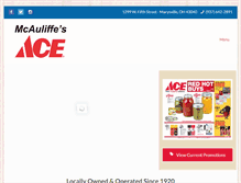 Tablet Screenshot of mcauliffesace.com